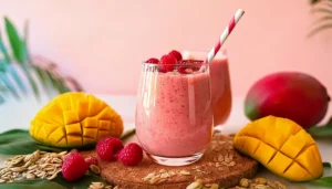 Smoothie Énergétique - Mangue : Framboises NutriCEC