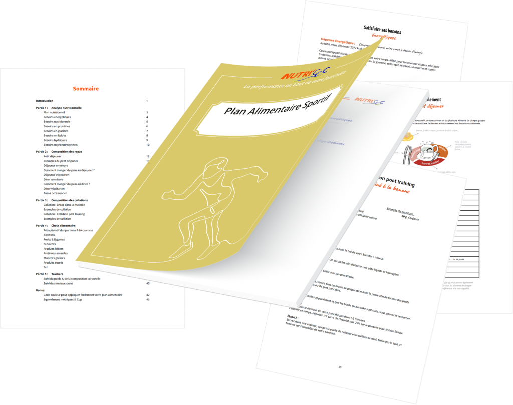 Plan alimentaire personnalisé pour sportif
